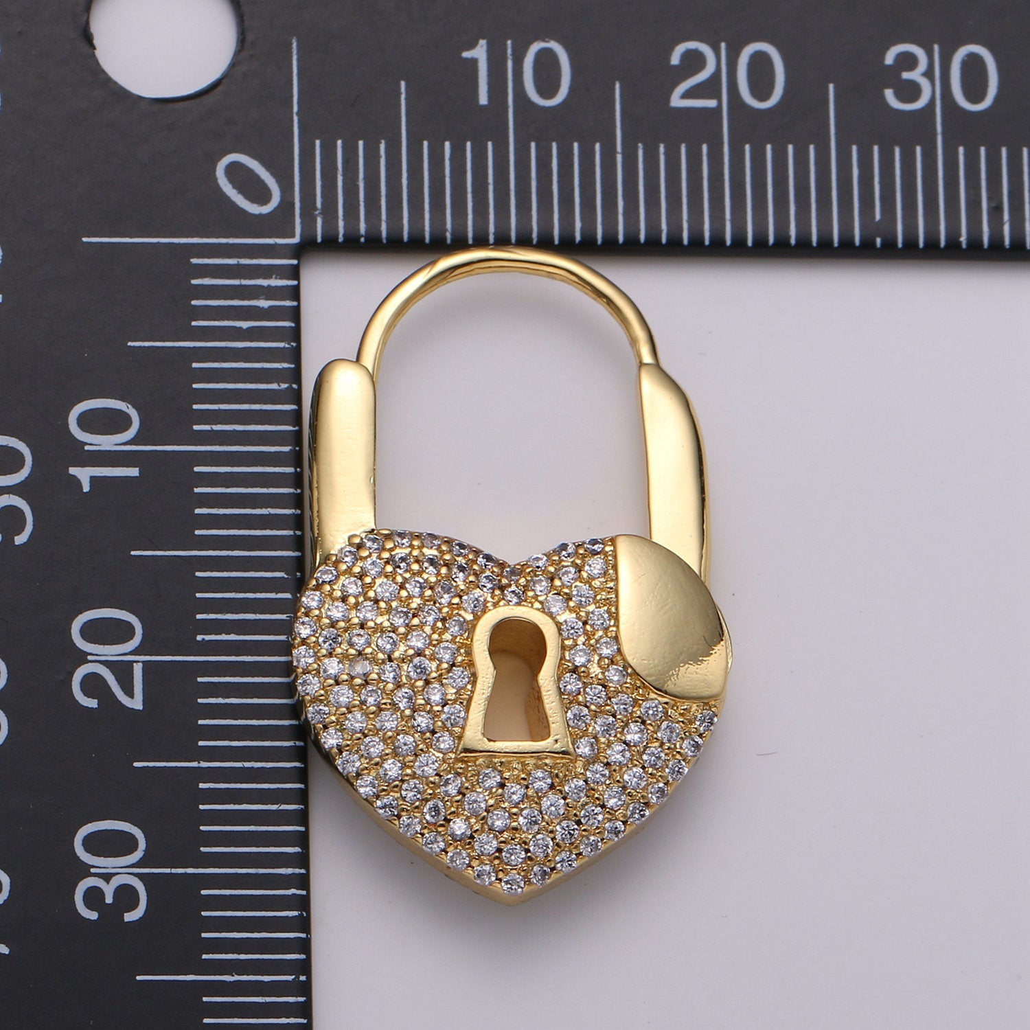 1x Gold lock hoops, padlock earrings, gold huggies, padlock hoops, gold earrings, Cz gold, pave earrings, cz huggies Micro Pave Lock, SUPP-901/2 OR K-901/2 - DLUXCA