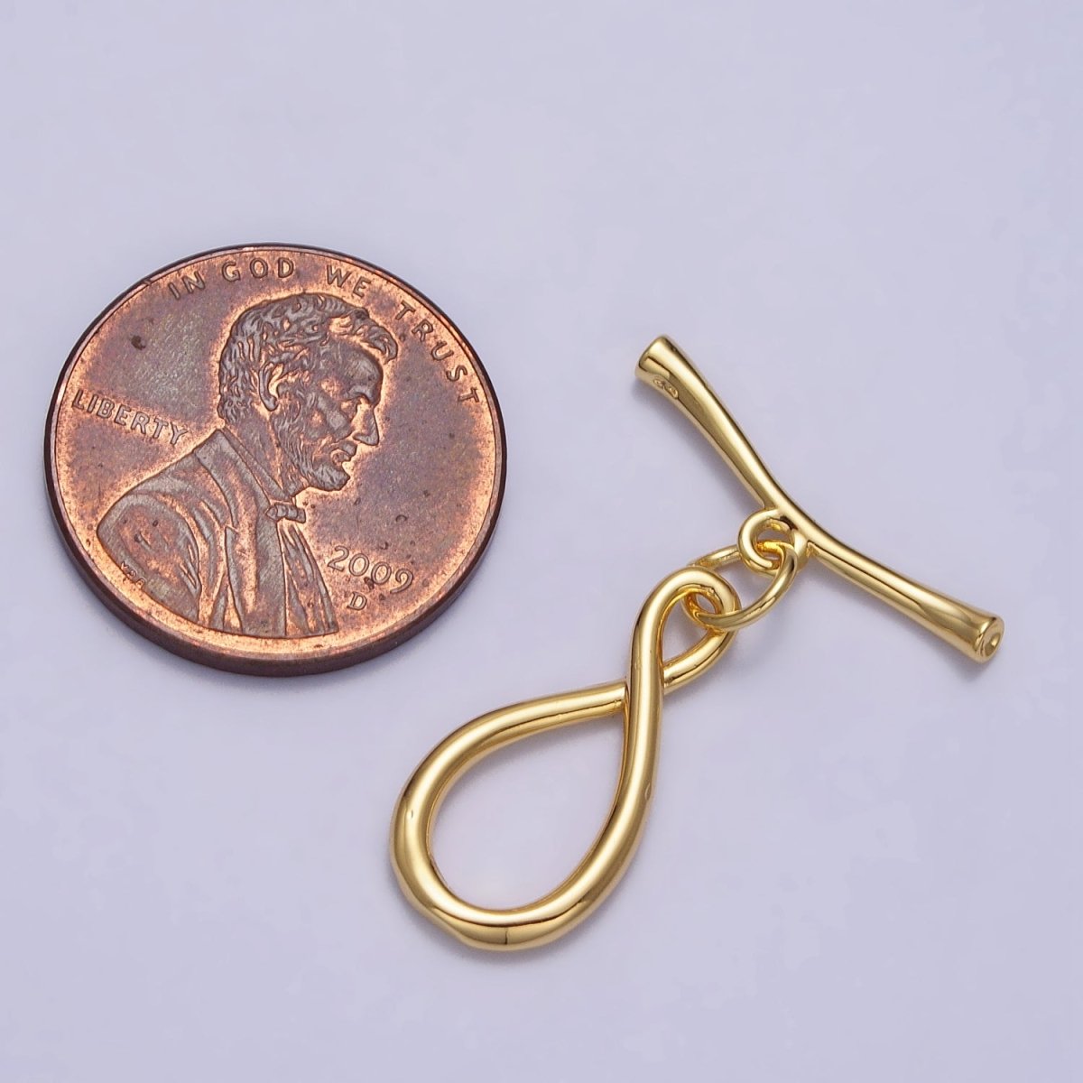 Infinity Coiled Geometric Toggle Clasps Jewelry Closure in Gold & Silver | Z-082 Z-083