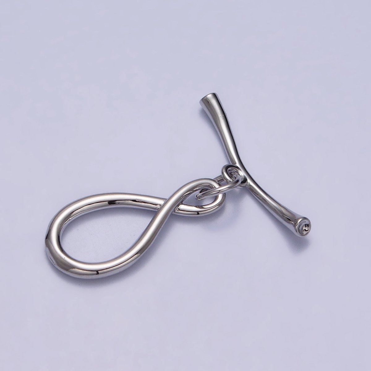 Infinity Coiled Geometric Toggle Clasps Jewelry Closure in Gold & Silver | Z-082 Z-083