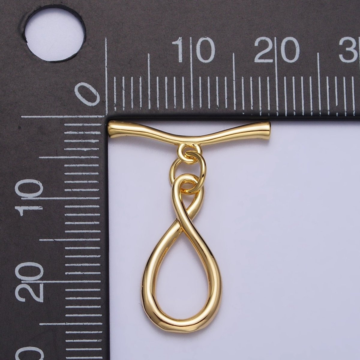 Infinity Coiled Geometric Toggle Clasps Jewelry Closure in Gold & Silver | Z-082 Z-083