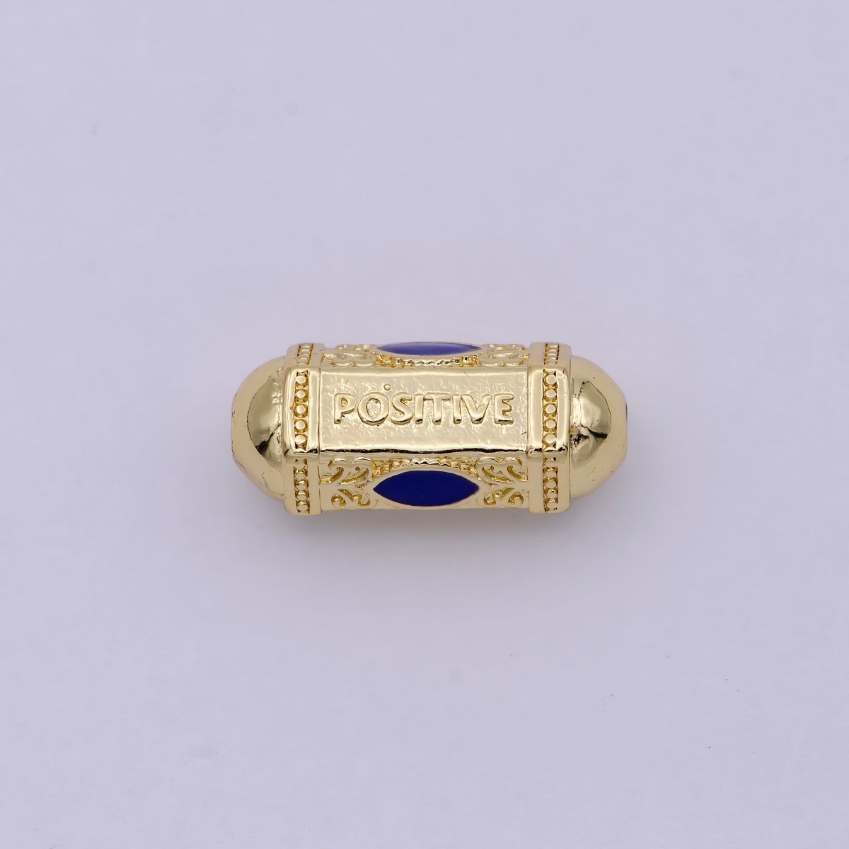 Inspirational Message Bead Spacer, Positive, Courage, Energy Words for Bracelet Jewelry Making Supply B-113