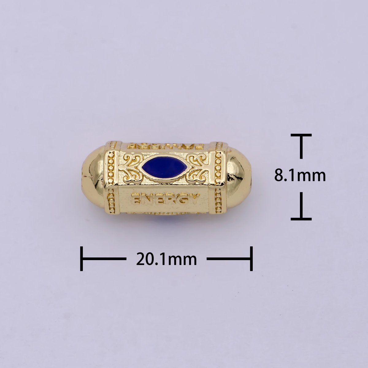 Inspirational Message Bead Spacer, Positive, Courage, Energy Words for Bracelet Jewelry Making Supply B-113