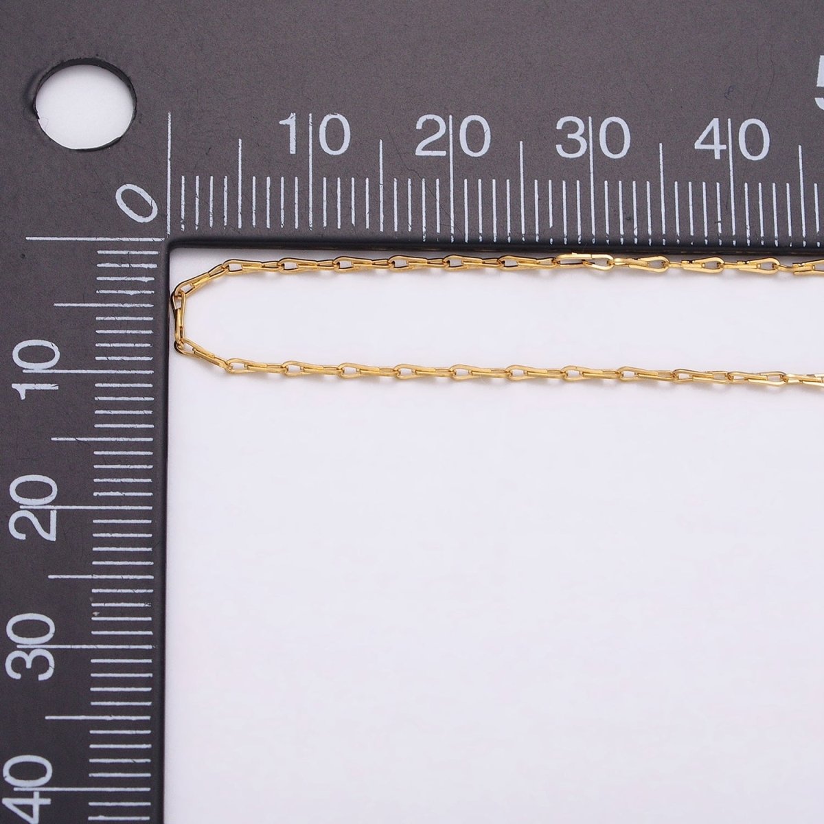 Ladder Hook Horse Shoe Chain 1.1mm Unfinished Chain by Yard Unique Horseshoe Link Chain | ROLL-1327 Clearance Pricing