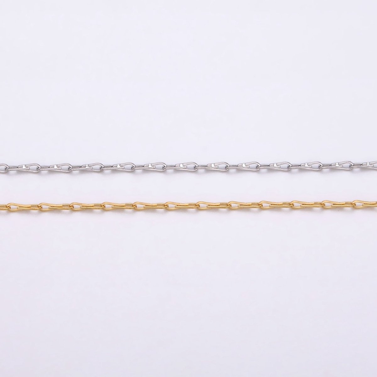 Ladder Hook Horse Shoe Chain 1.1mm Unfinished Chain by Yard Unique Horseshoe Link Chain | ROLL-1327 Clearance Pricing