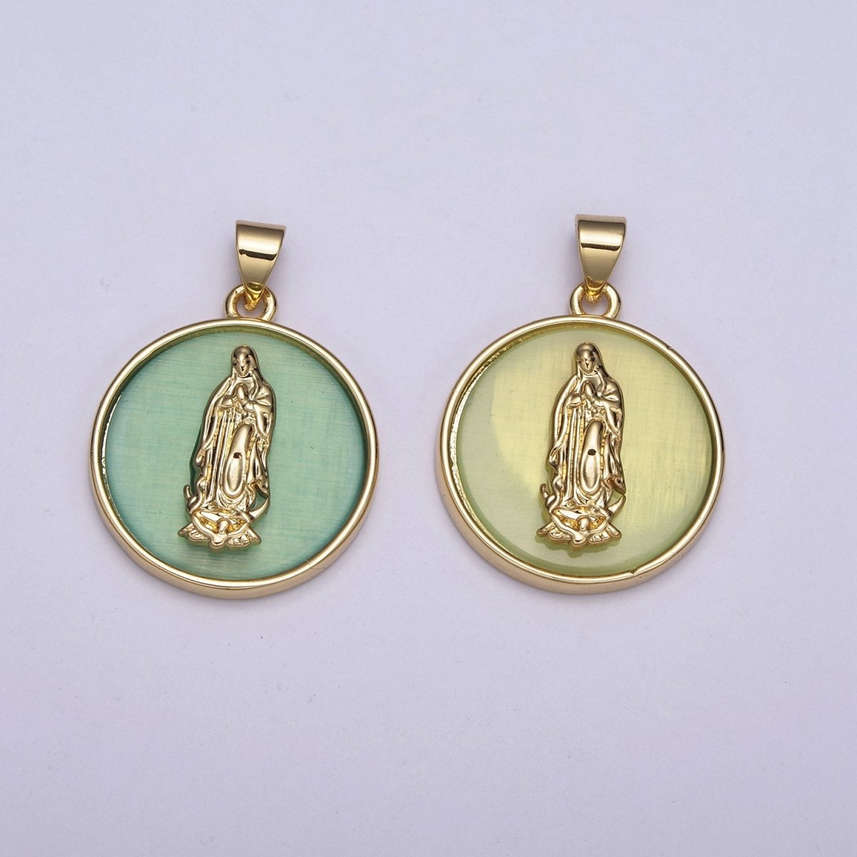 Lady Guadalupe Pendant Virgin Mary Religious Charm N-510 N-511