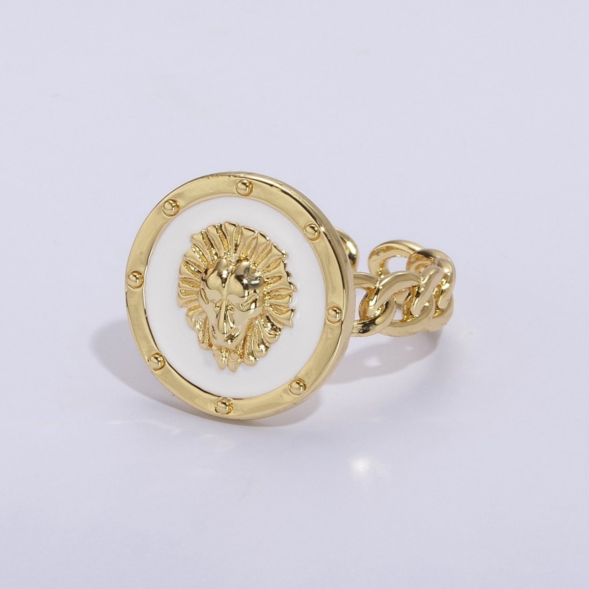 Lion ring, trendy ring, Enamel Leo ring, Adjustable Open Ring Lion King ring Open Adjustable U-055~U-059