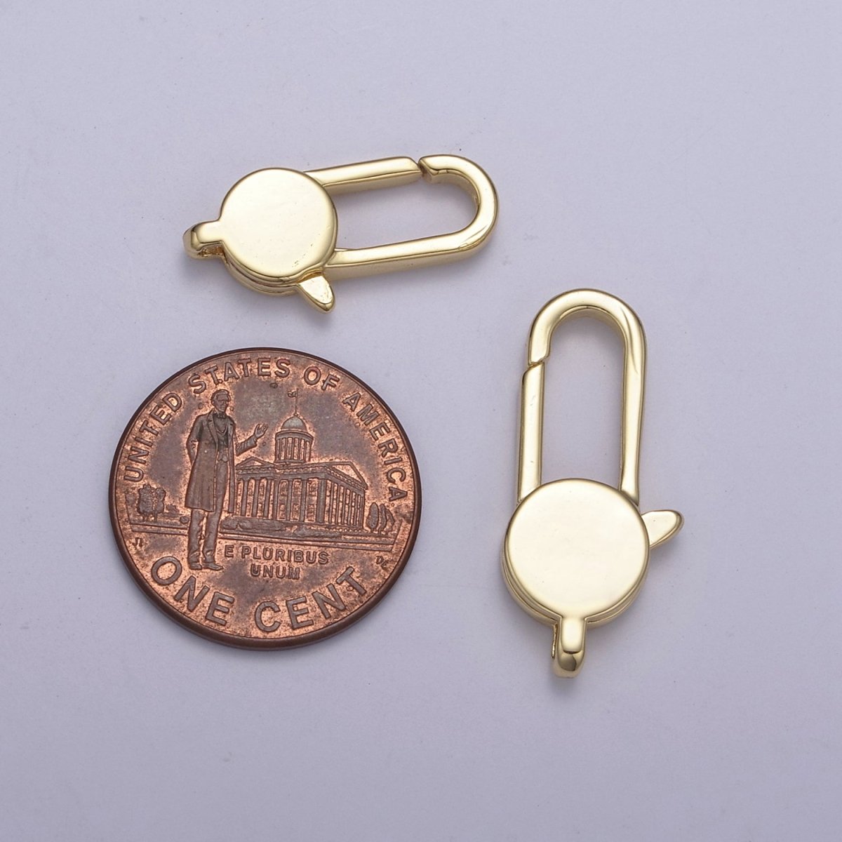 Long 14K Gold Filled / Silver oval lobster claw clasp 25x11mm / 20x10mm L-602 L-603