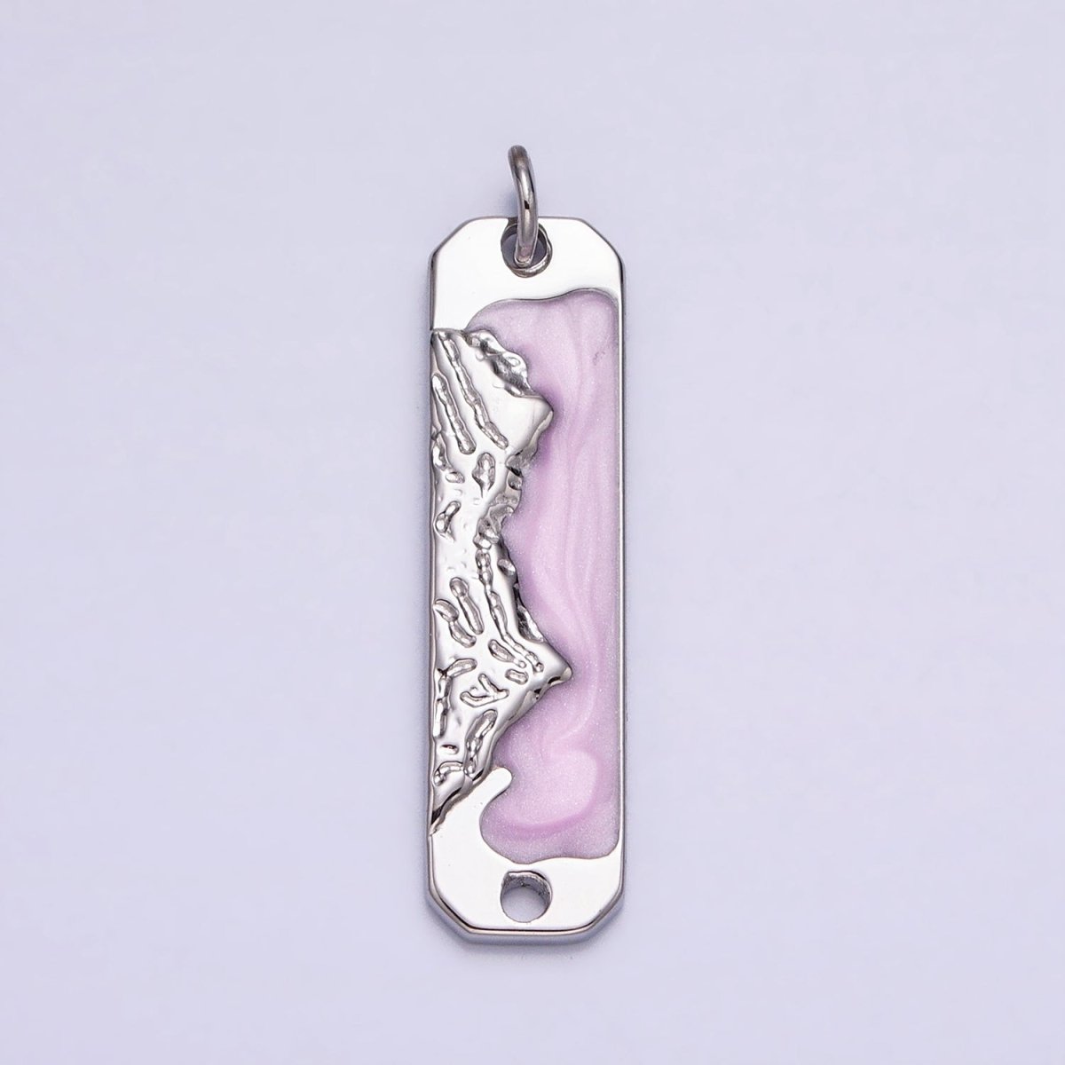 Long Bar Mountain Charm Silver Gold Mountain Range Peaks Hill Earth Day Necklace Pendant AC569 AC570 AC571 AC572