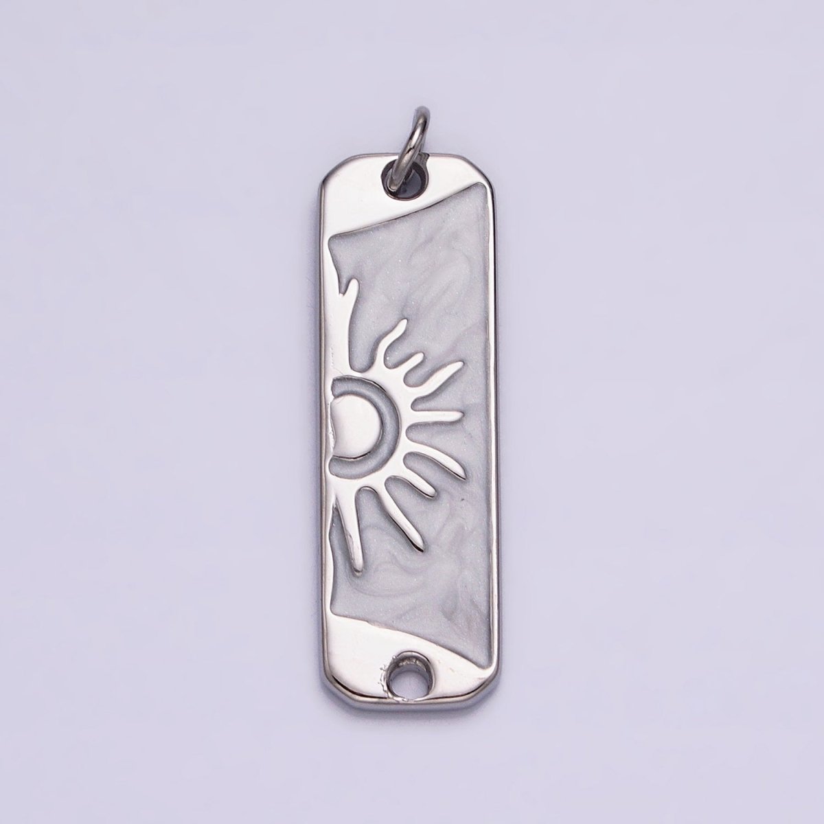 Long Bar Sun Charm Silver Gold Sun Rise Good Morning Earth Day Necklace Pendant AC581 AC582 AC583 AC584