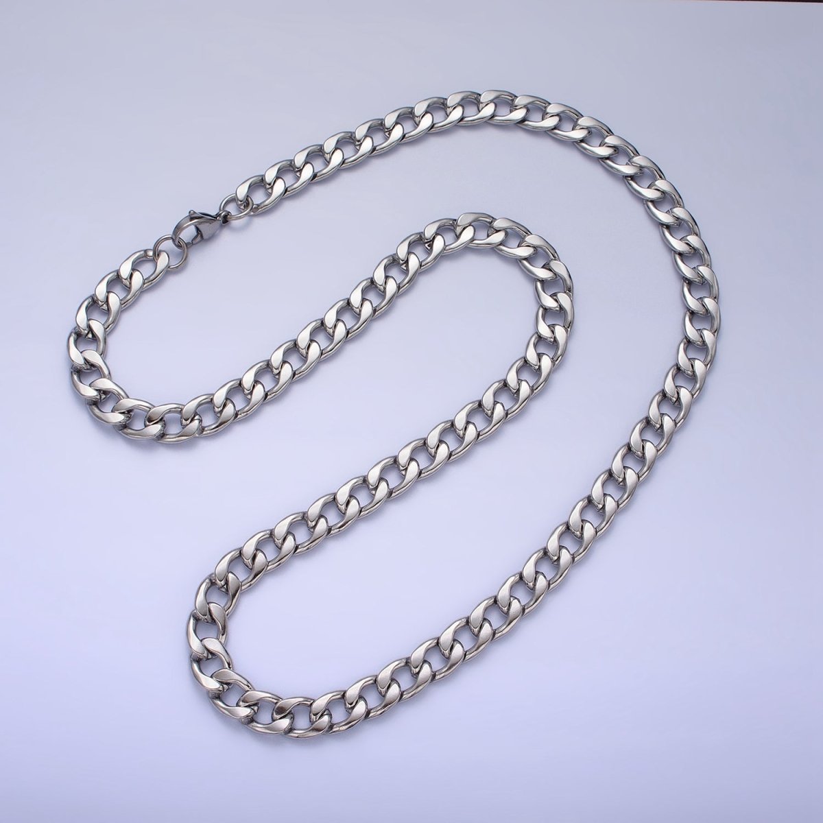 Long Gold Miami Cuban Curb Chain Necklace Stainless Steel 8.5mm Thick Men's Chain 23.5 inch Necklace | WA-1589 WA-1590 Clearance Pricing