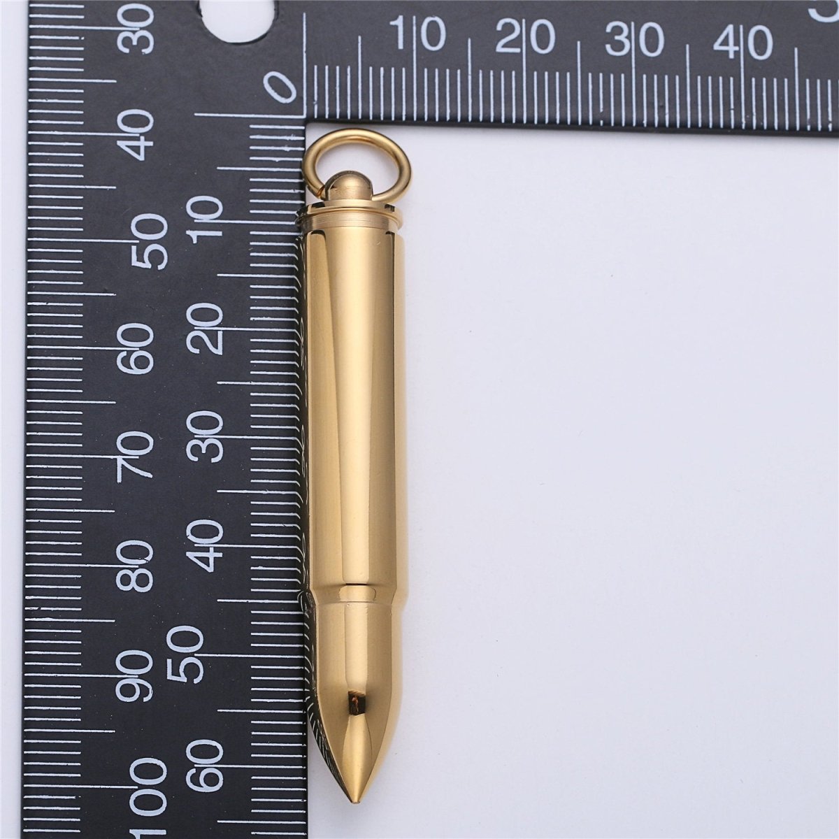 Mens Stainless Steel Bullet Pendant Necklaces Urn Ashes Necklace Supply for Cremation Memorial Keepsakes in Gold Silver Ammo E-664