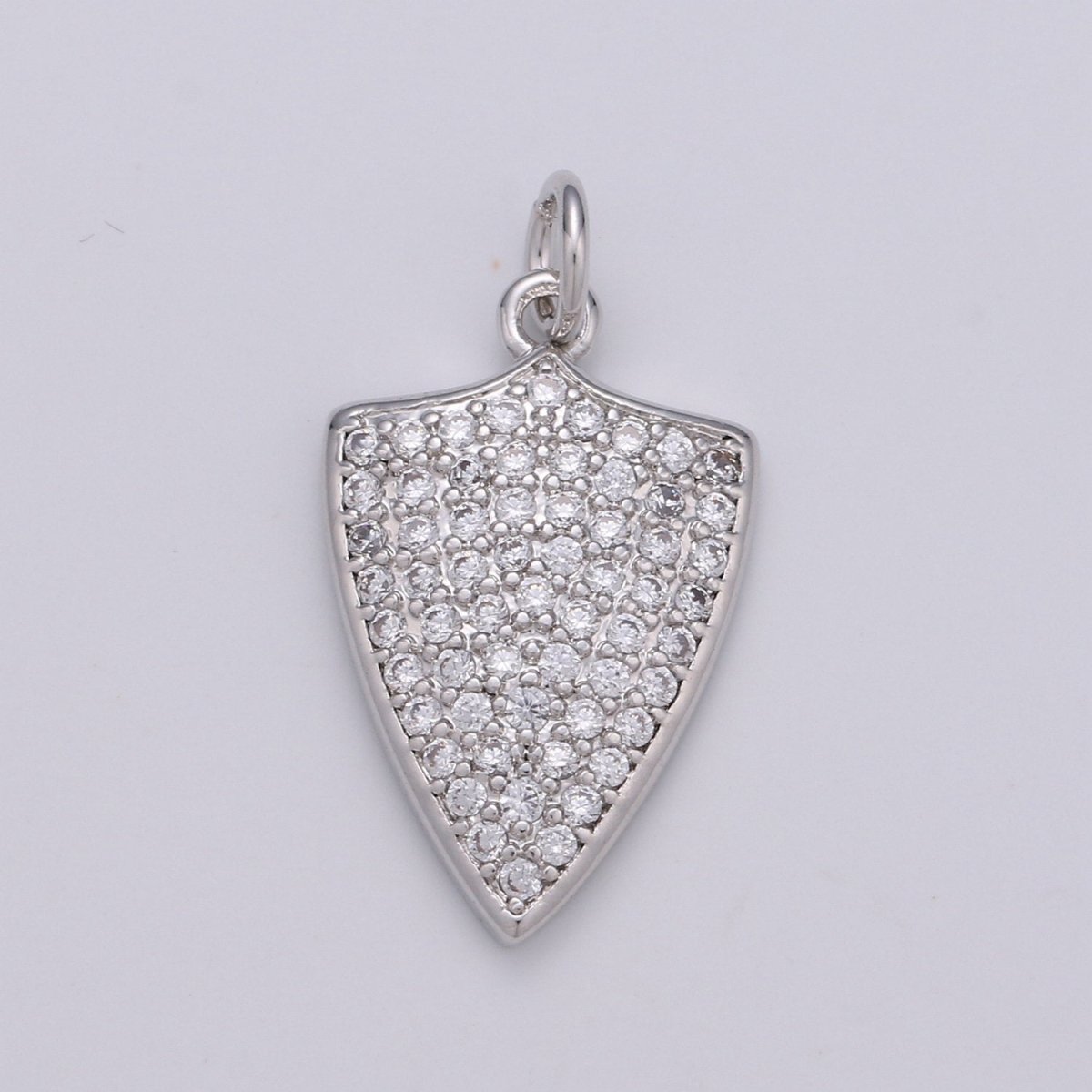 Micro Pave 14k Gold filled Dainty Shield Charm Medieval Knight Medallion Pendant for Necklace Earring Bracelet Charm D-417 D-418