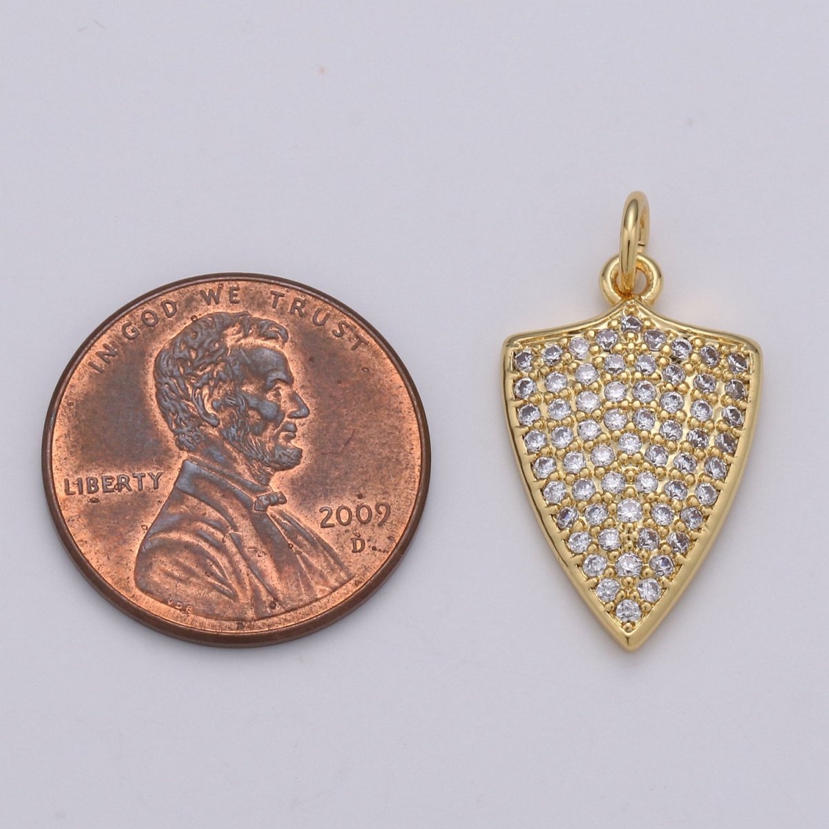Micro Pave 14k Gold filled Dainty Shield Charm Medieval Knight Medallion Pendant for Necklace Earring Bracelet Charm D-417 D-418