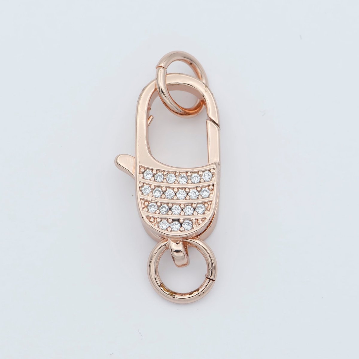 Micro Pave Gold Filled CZ Lobster Clasp End Clasp For DIY Jewelry Making Necklace Bracelet Anklet  L-301~L-304