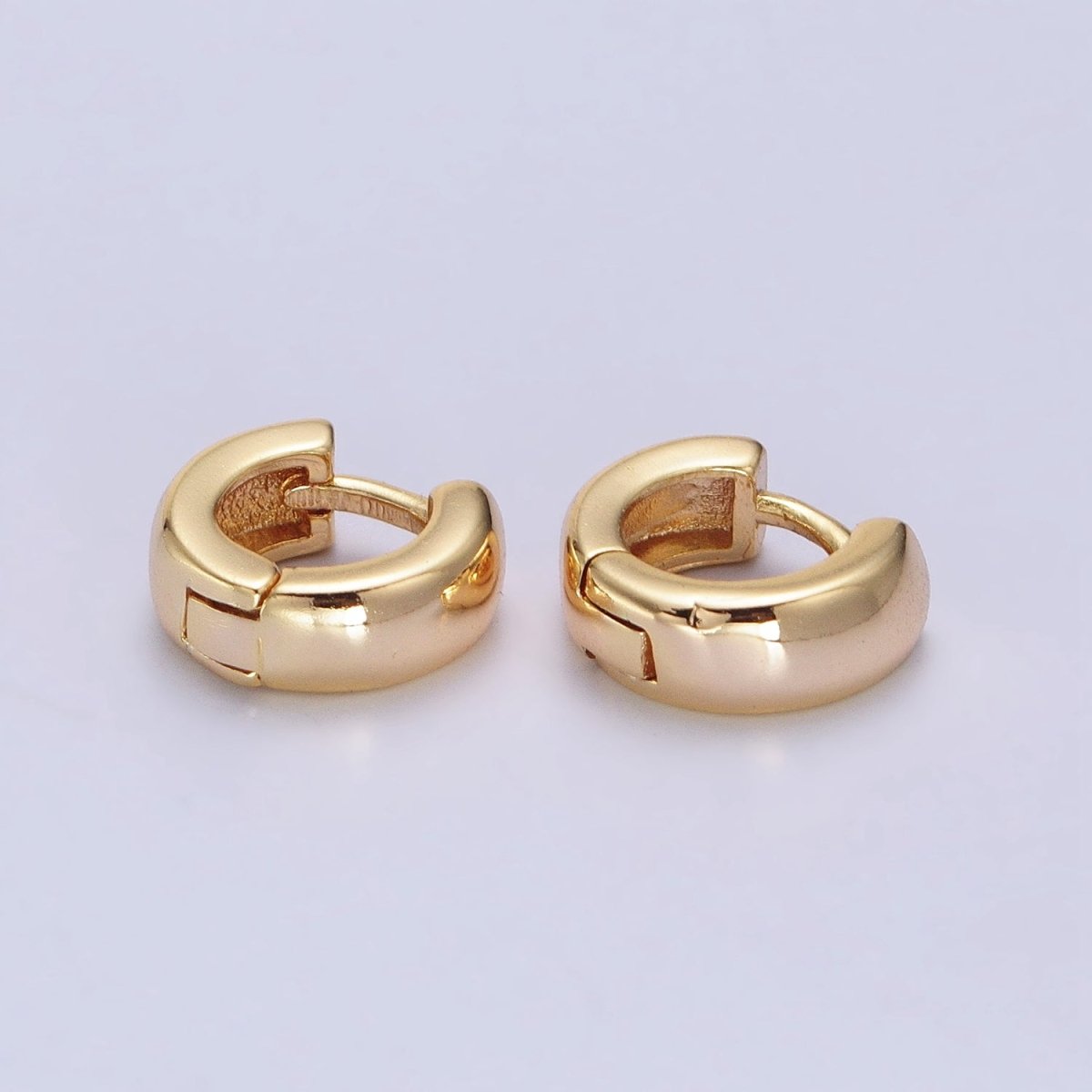 Mini 10mm Classic Cartilage Huggie Earrings in Gold & Silver | AB073 AB074