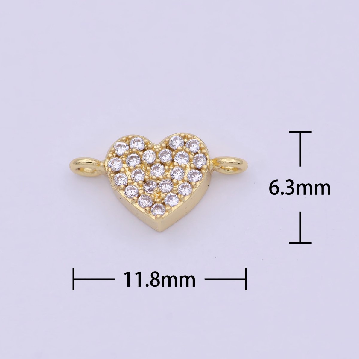 Mini 14k Gold Filled Heart, Star Charm Connector for Bracelet Necklace Earring Link Connector Supply F-001 F-003