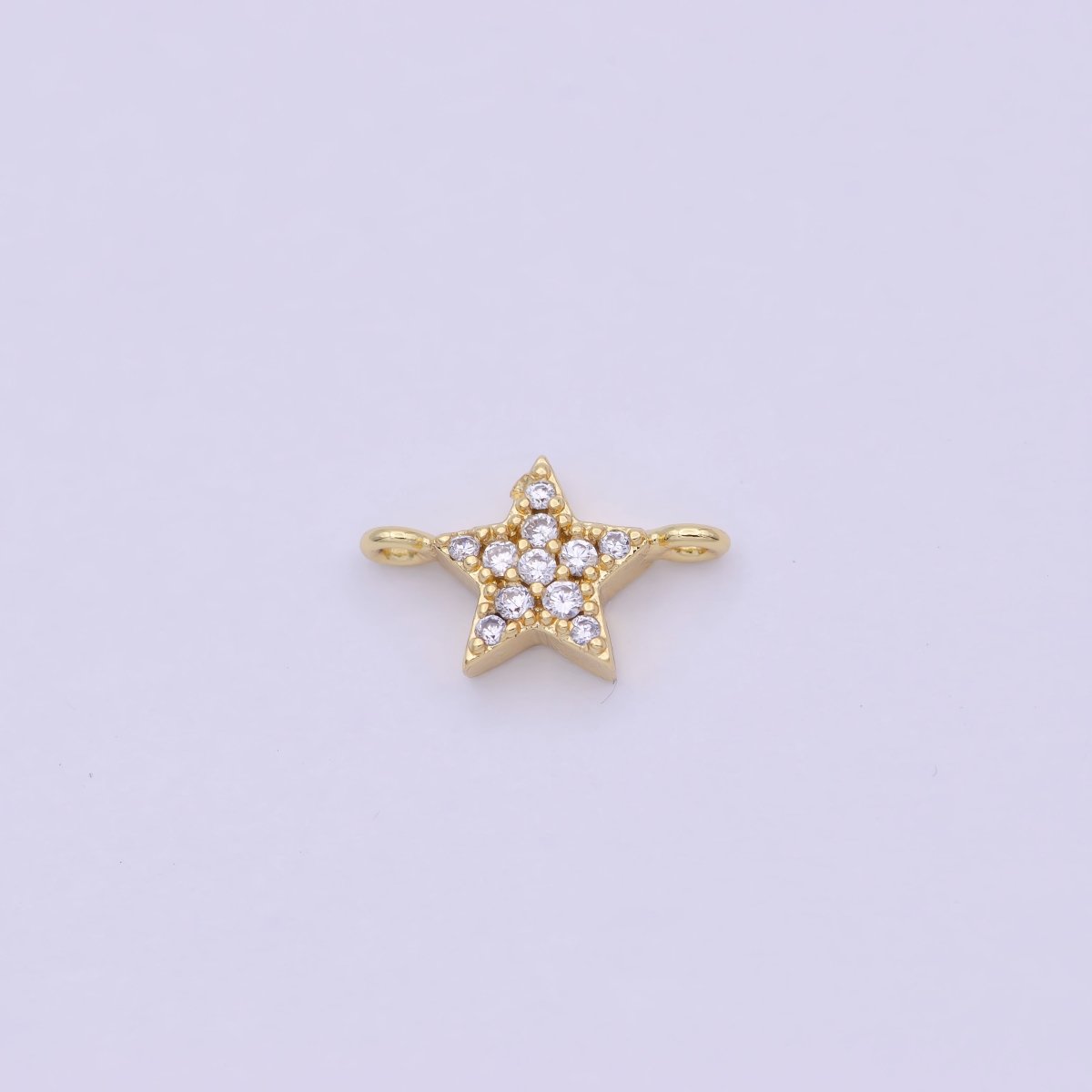 Mini 14k Gold Filled Heart, Star Charm Connector for Bracelet Necklace Earring Link Connector Supply F-001 F-003