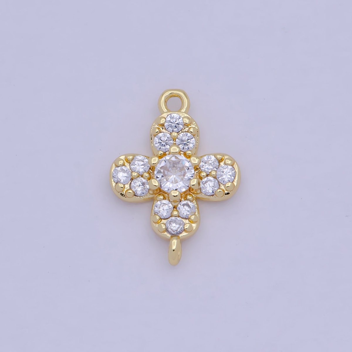 Mini Cross Charm Connector for Earring Bracelet Necklace Link Connector F-797