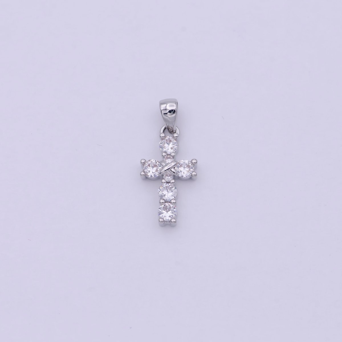Mini Cross Charm Gold Filled Cross Pendant Add on Charm for Bracelet Necklace Earring H-104