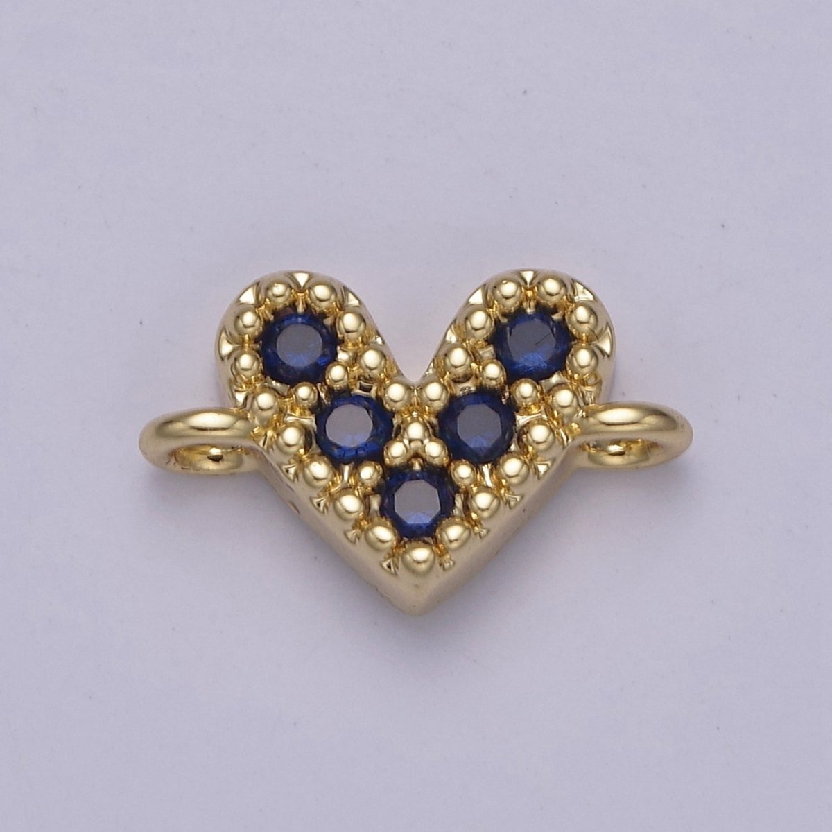 Mini Cubic Heart Charm Connector for Bracelet Necklace Link Connector F-062/F-063/F-069/F-070