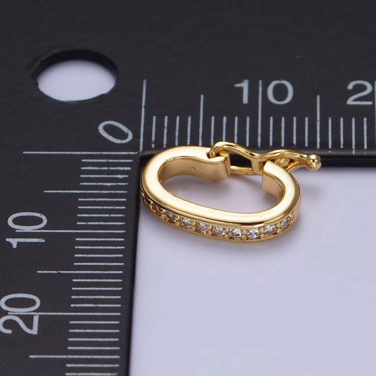 Mini Cubic Oval End Clasp, Jewelry Clasp for Bracelet Necklace End Clasp Gold Plated Finding for Jewelry Making Supplies Z-100 Z-106