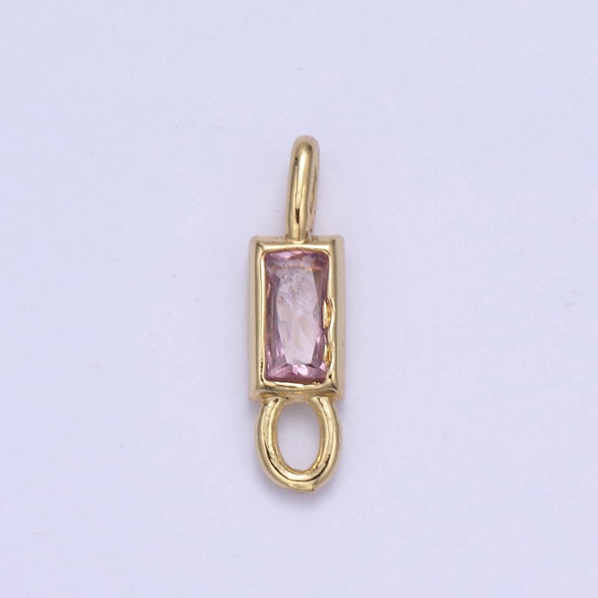 Mini Cz Charm 13.2x3.6mm Cubic Zirconia Link Connectors for jewelry Making Earring Necklace Bracelet connectors F-701~F-704