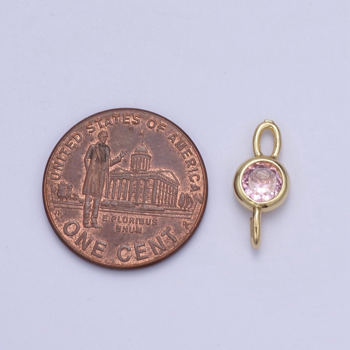 Mini Cz Charm 14.7x6.5mm Cubic Zirconia Link Connectors for jewelry Making Earring Necklace Bracelet connectors F-690~F-693