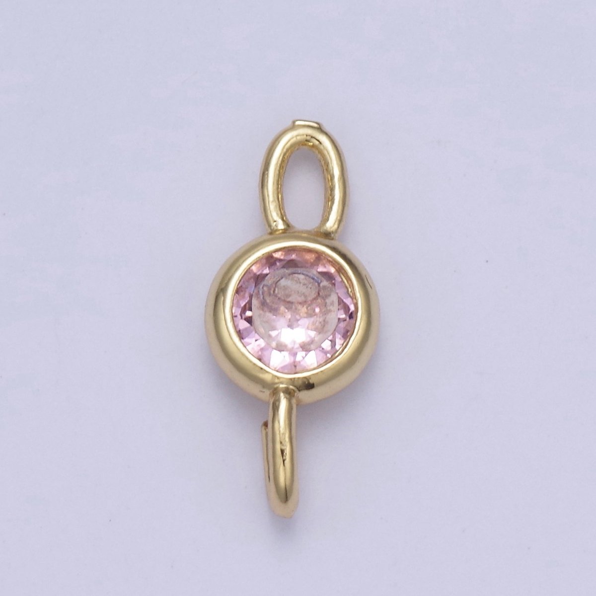 Mini Cz Charm 14.7x6.5mm Cubic Zirconia Link Connectors for jewelry Making Earring Necklace Bracelet connectors F-690~F-693