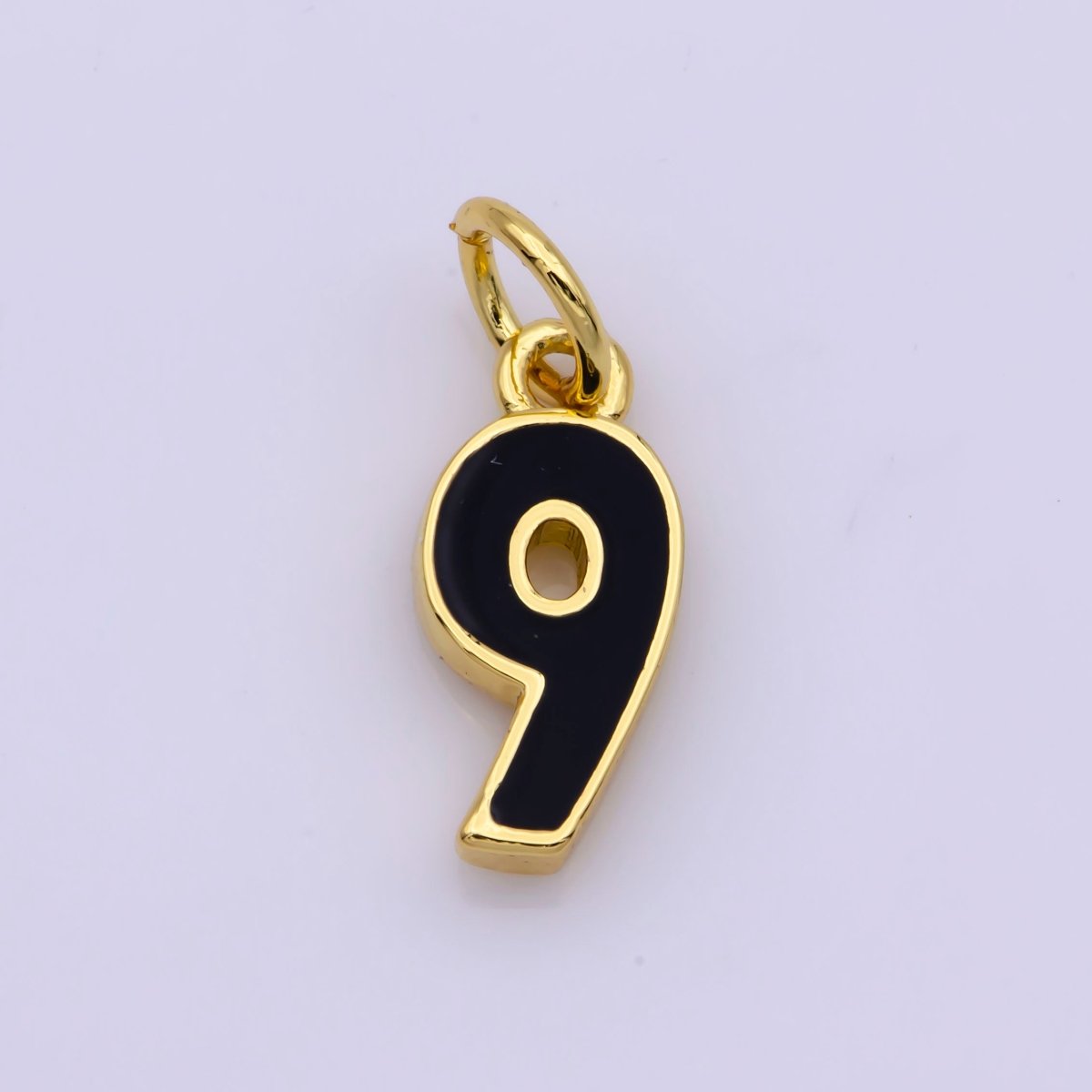 Mini Enamel Number Charm 14k Gold Filled Number Charm Personalized Jewelry Colorful Birthday Lucky Number Age for Necklace Earring Bracelet,M-097-M-106
