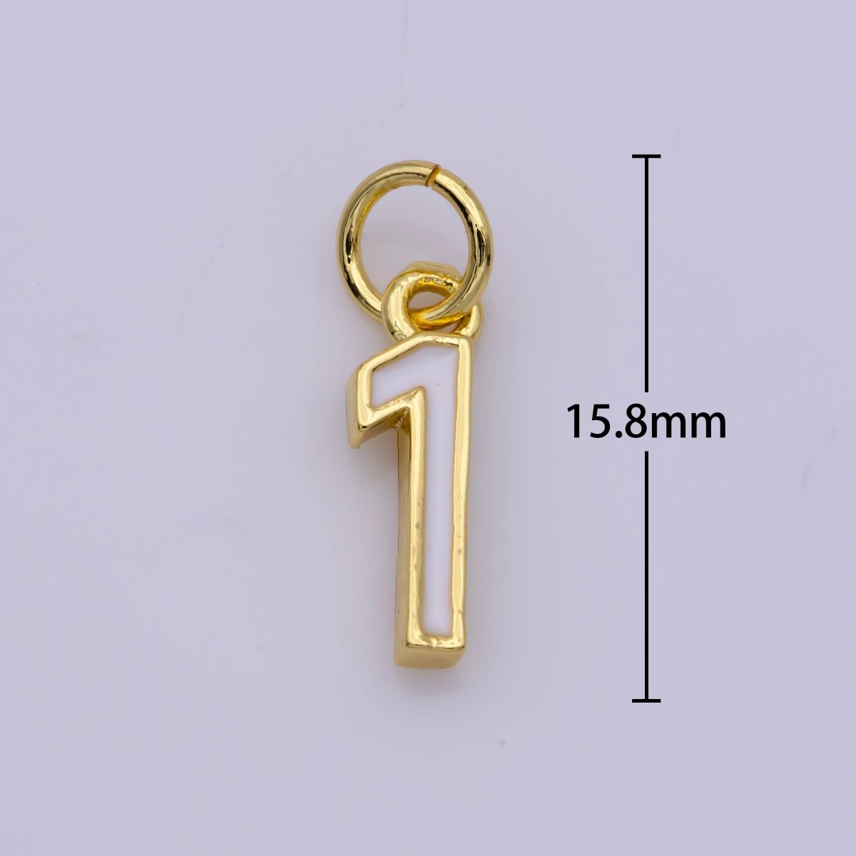 Mini Enamel Number Charm 14k Gold Filled Number Charm Personalized Jewelry Colorful Birthday Lucky Number Age for Necklace Earring Bracelet,M-097-M-106