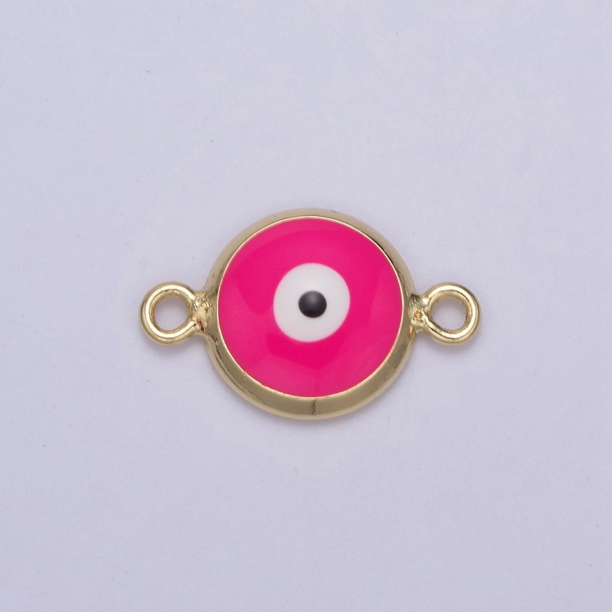 Mini Evil Eye Connector, Gold Filled Evil Eye Jewelry, Lucky Eye Jewelry, Evil Eye Charms, Evil Eye Jewelry, Good Luck Charms Y-434 - Y-443
