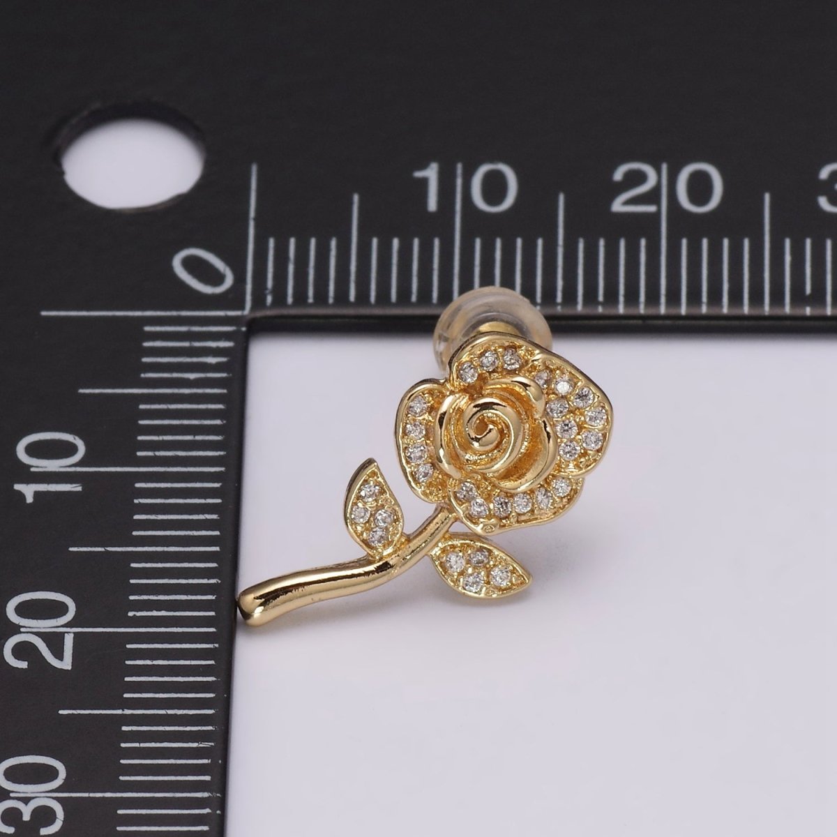 Mini flower studs, Gold floral studs, tiny flower earrings, flower jewelry, gold flower earrings, gold flower studs, gift for mom T-233 - DLUXCA