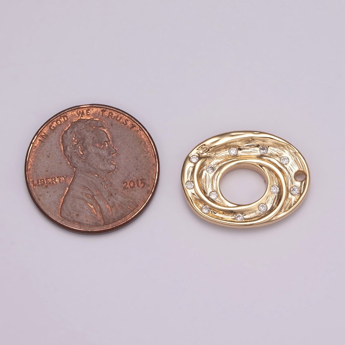 Mini Galaxy Space Charm 18K Gold Filled Celestial Star Charm N-160 - DLUXCA