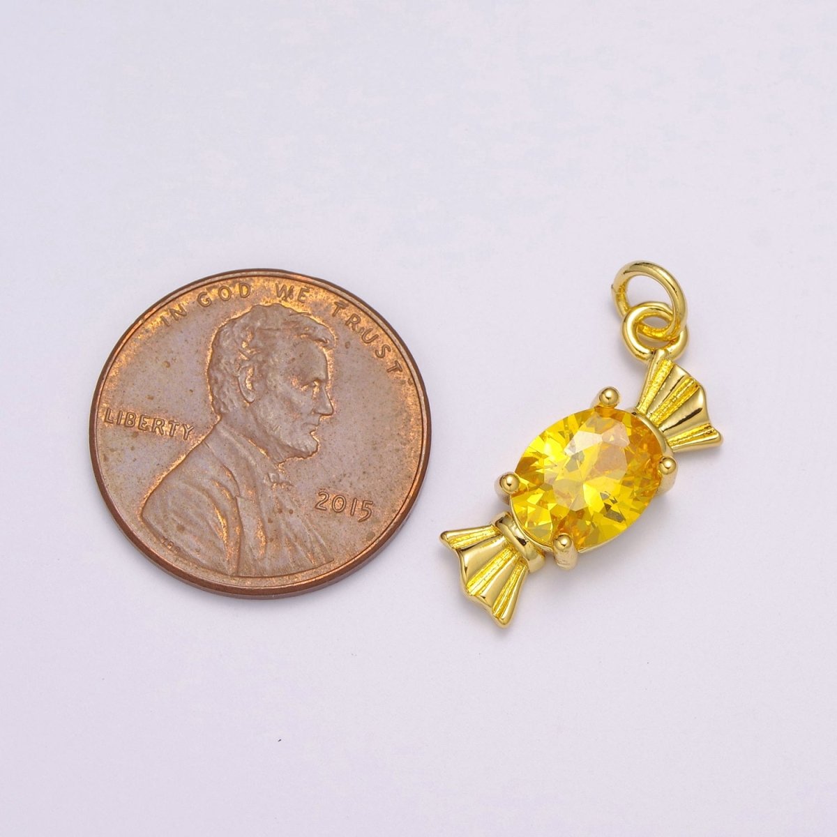 Mini Gold candy Charm necklace wrapped sweets love charm petite food pendant small fun simple delicate dainty gift, M-842-M-844