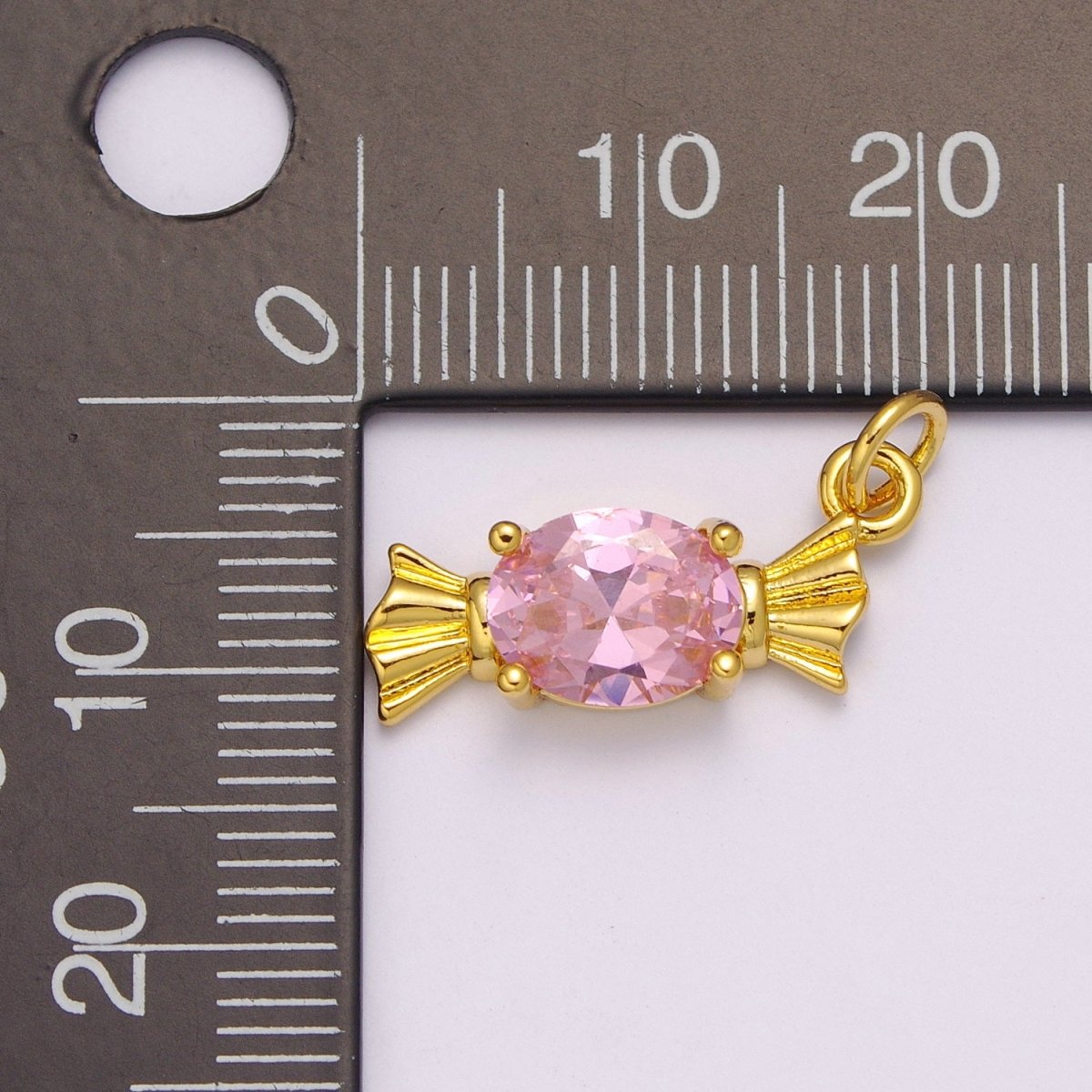 Mini Gold candy Charm necklace wrapped sweets love charm petite food pendant small fun simple delicate dainty gift, M-842-M-844