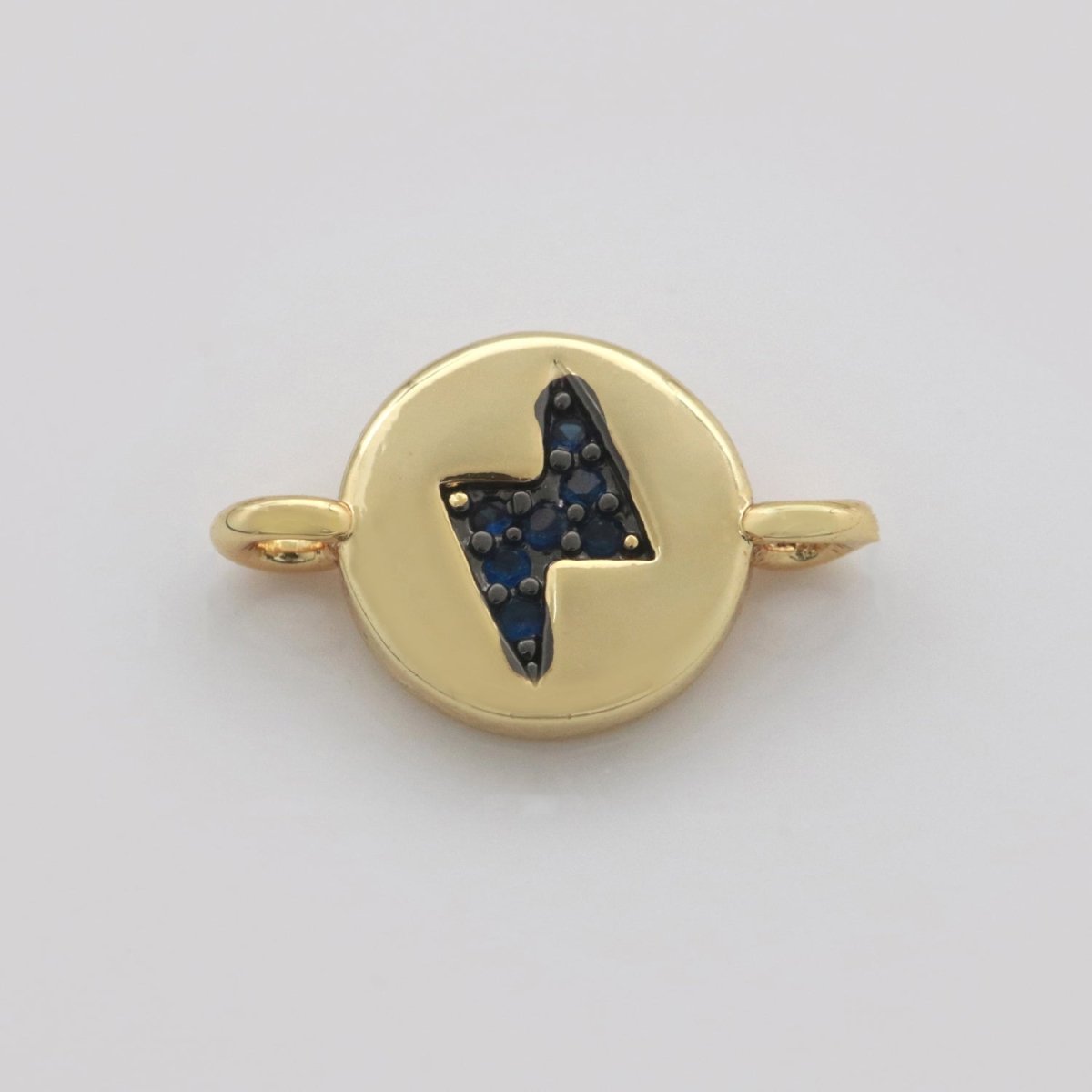 Mini Gold Charm Connector Cubic Circle Cz Moon Star Cross Heart thunder Bolt Link Connector for Necklace Bracelet Earring Supply F-911~F-915