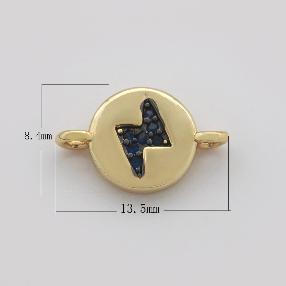 Mini Gold Charm Connector Cubic Circle Cz Moon Star Cross Heart thunder Bolt Link Connector for Necklace Bracelet Earring Supply F-911~F-915