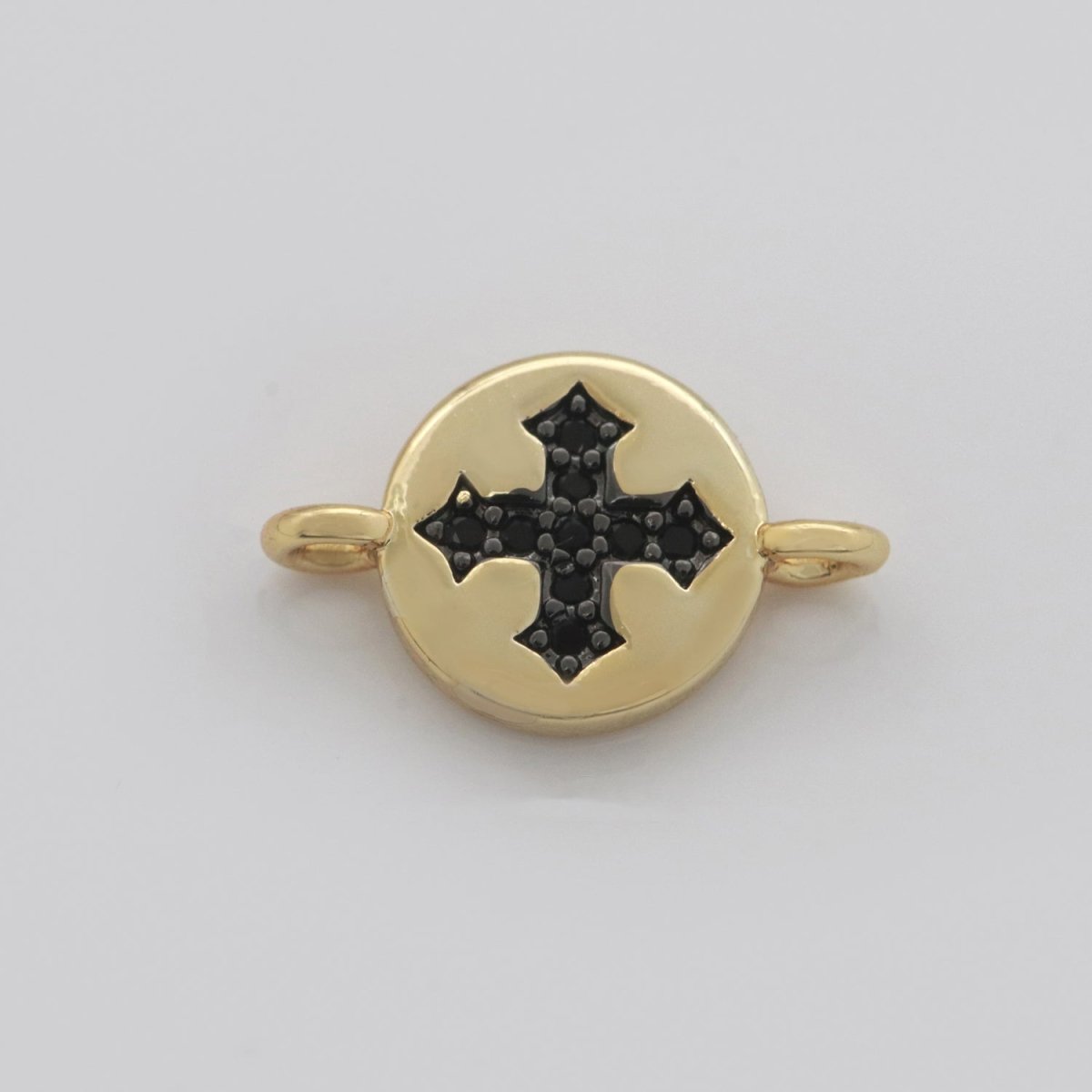 Mini Gold Charm Connector Cubic Circle Cz Moon Star Cross Heart thunder Bolt Link Connector for Necklace Bracelet Earring Supply F-911~F-915