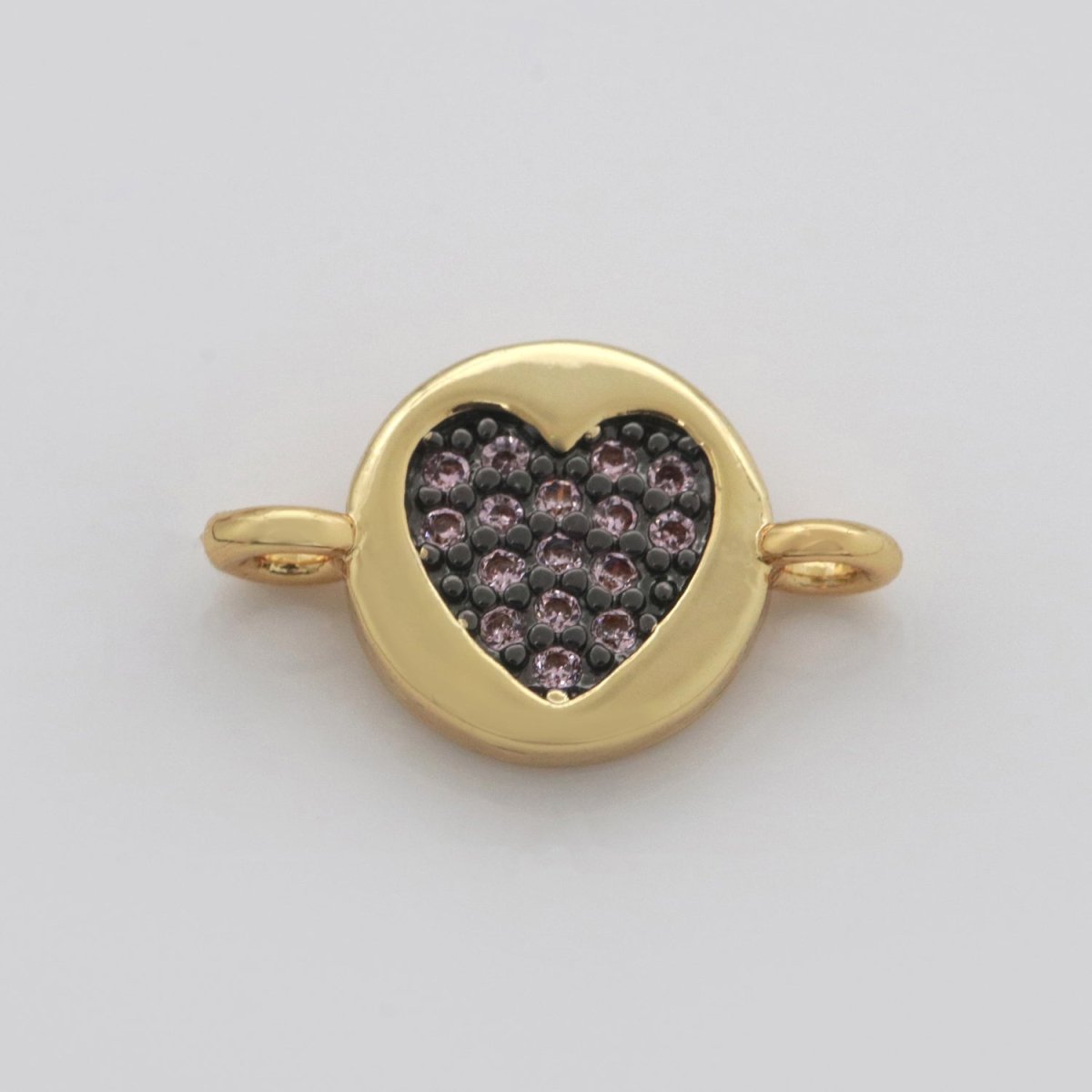 Mini Gold Charm Connector Cubic Circle Cz Moon Star Cross Heart thunder Bolt Link Connector for Necklace Bracelet Earring Supply F-911~F-915