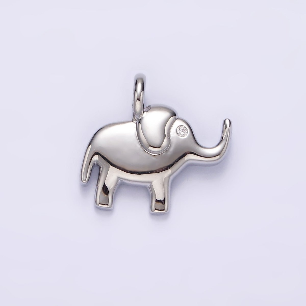 Mini Gold Elephant Charm Silver Dumbo Charm Safari Jewelry Inspired N1085 N1086