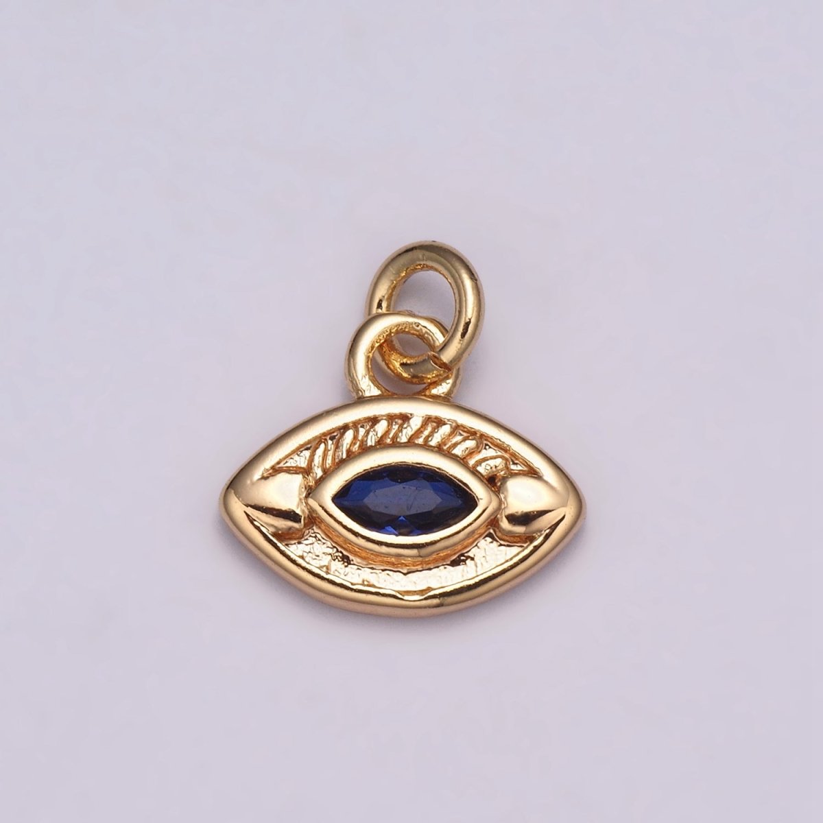 Mini Gold Evil Eye Charm Bracelet Making Craft Minimalist Amulet Cz Jewelry Protection Pendant  Good Luck Lucky Eye Charm E-703-E-706