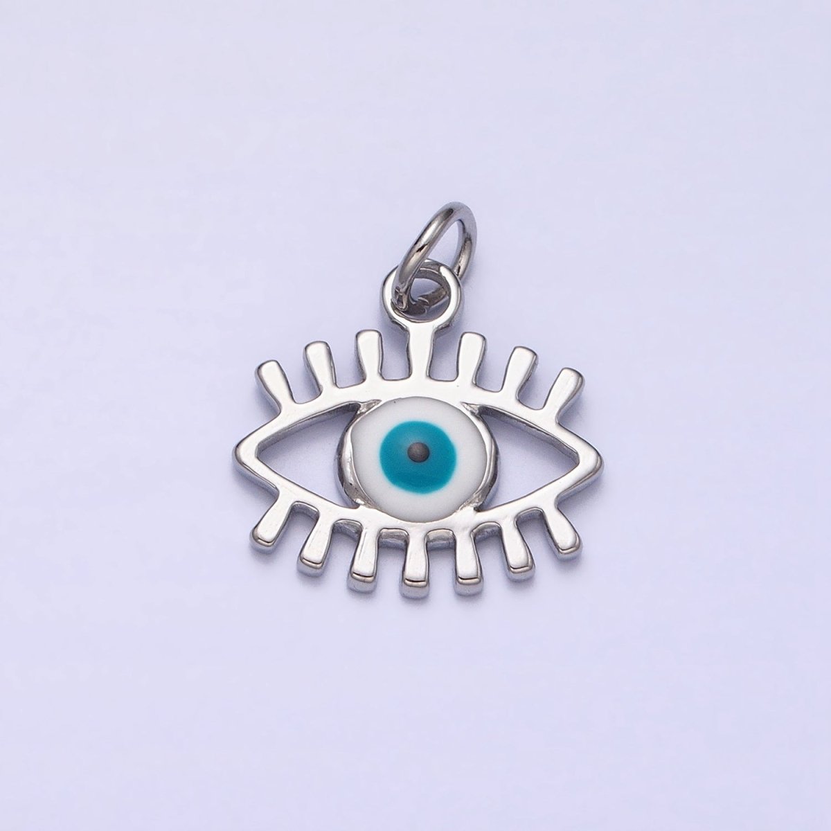 Mini Gold Evil Eye Charm for Amulet Protection Jewelry AC442