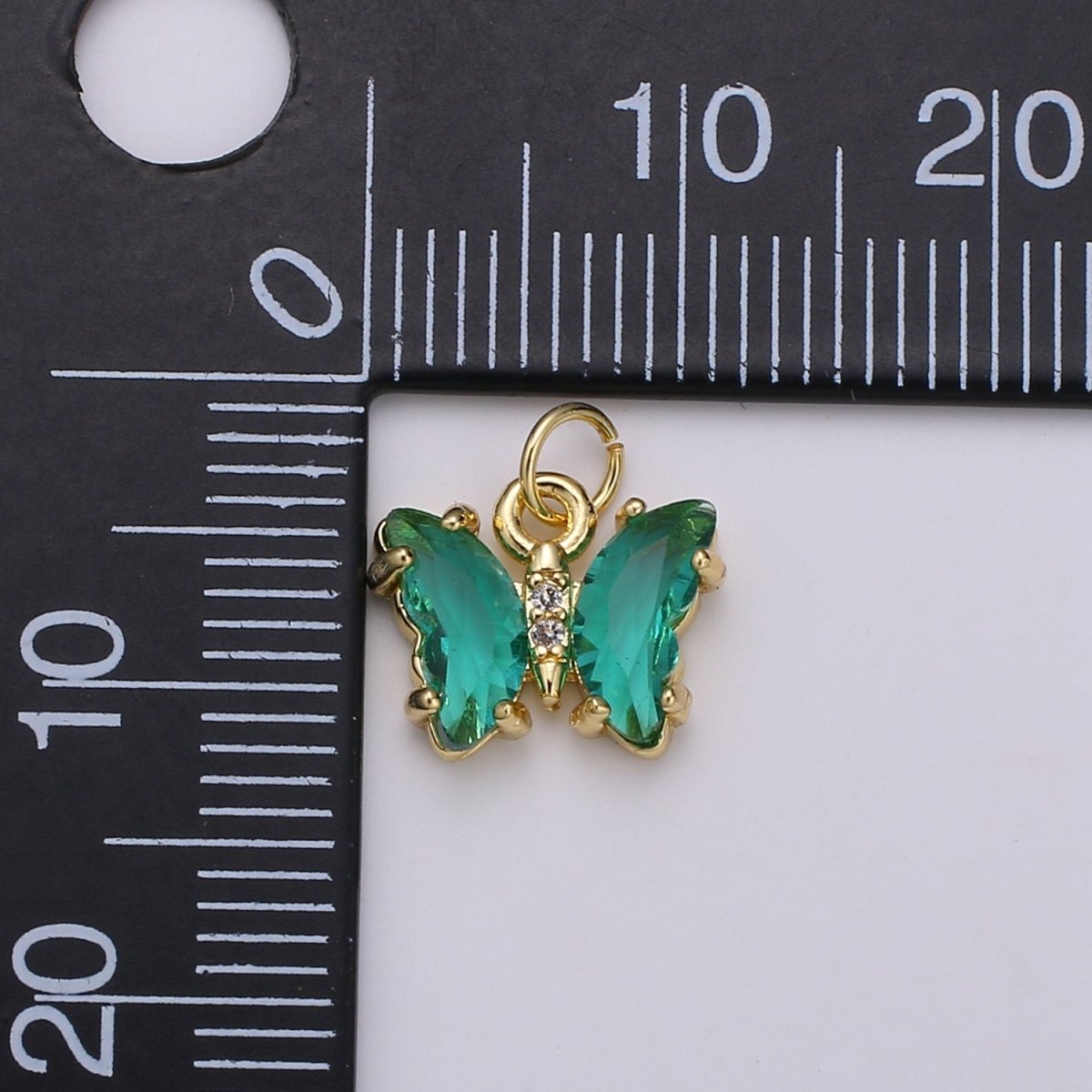 Mini Gold Filled Acrylic Butterfly Charm D813 D819 E023 E025