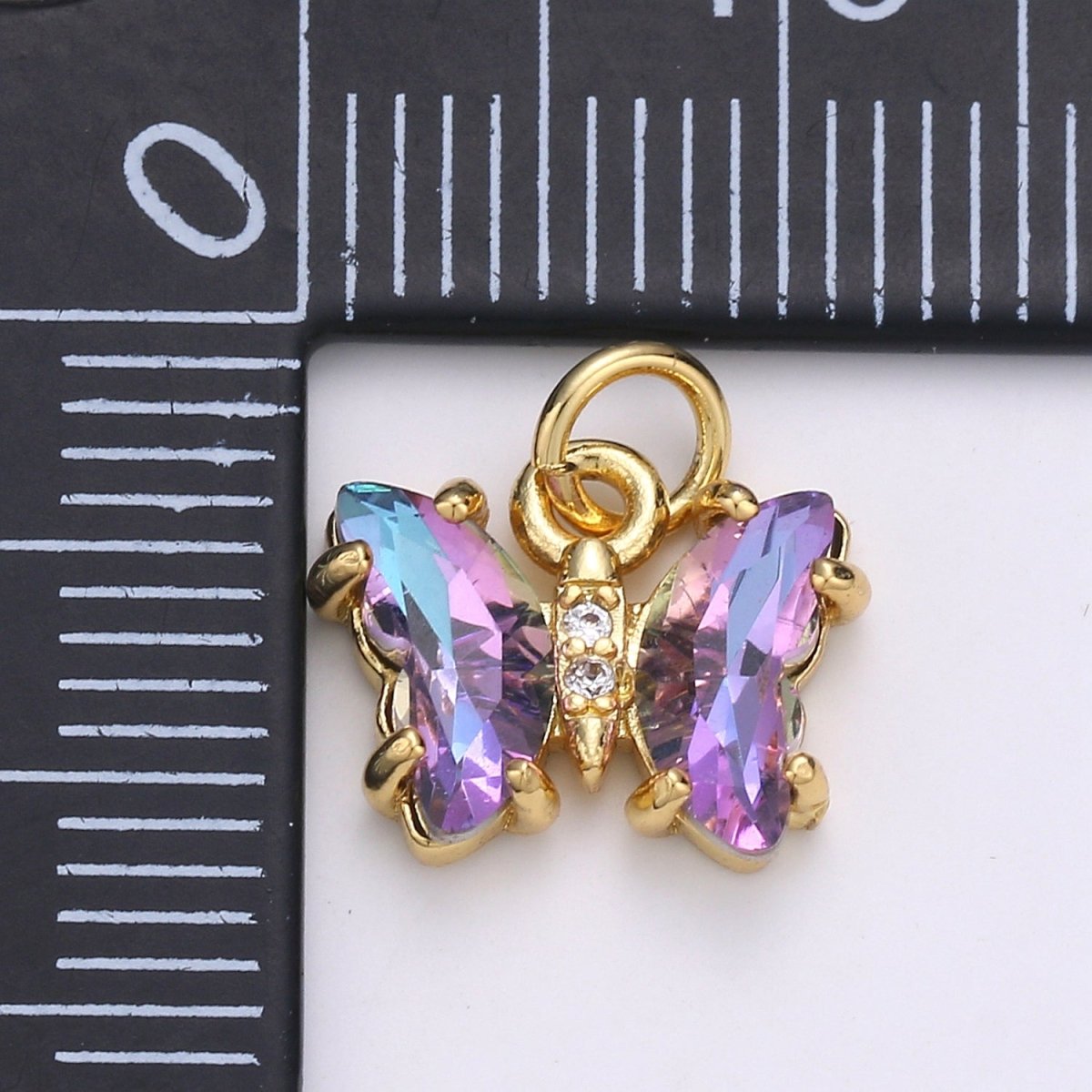 Mini Gold Filled Acrylic Butterfly Charm D813 D819 E023 E025