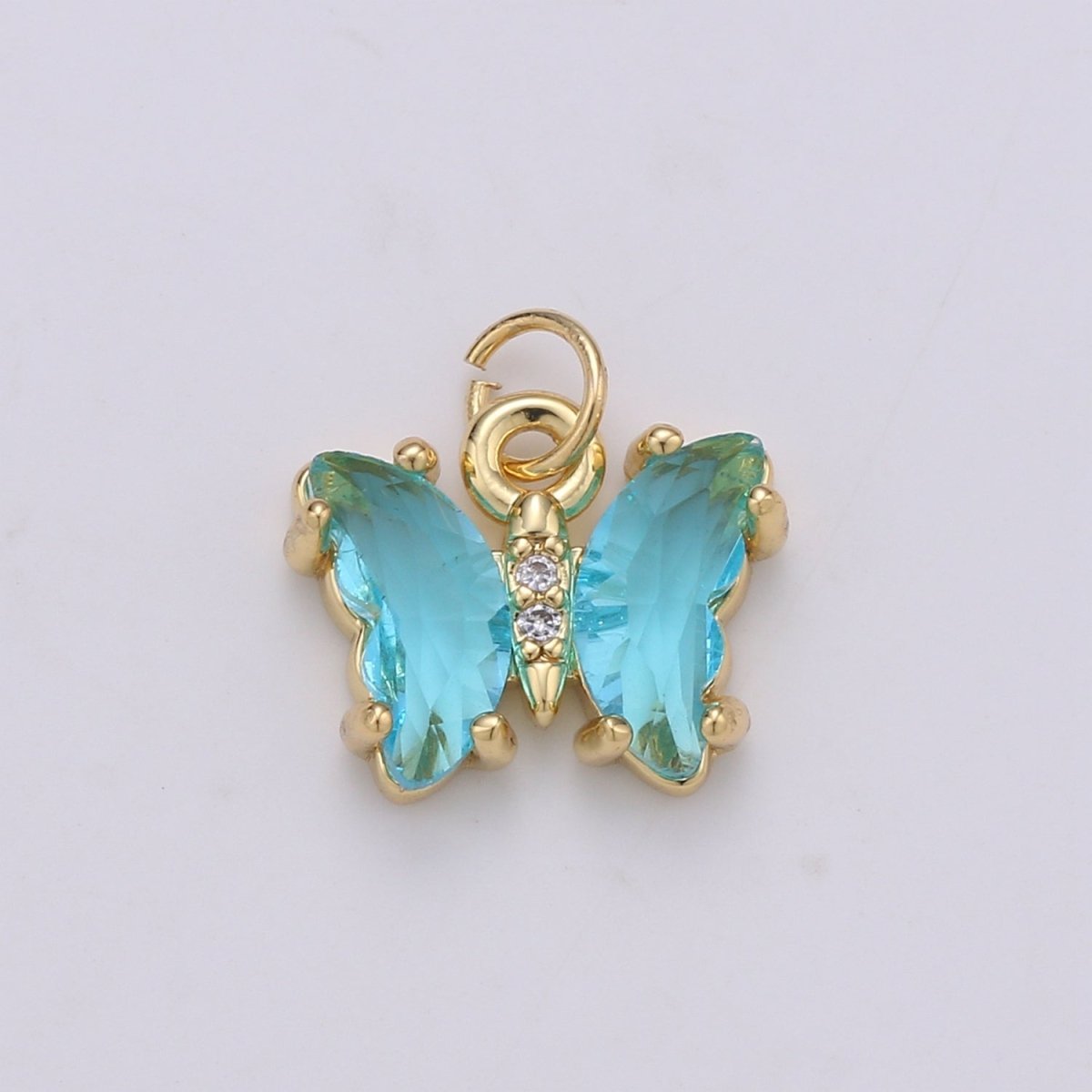 Mini Gold Filled Acrylic Butterfly Charm D813 D819 E023 E025