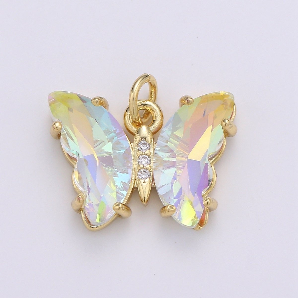 Mini Gold Filled Acrylic Butterfly Charm D813 D819 E023 E025