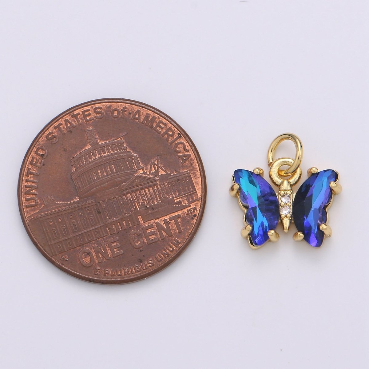 Mini Gold Filled Acrylic Butterfly Charm D813 D819 E023 E025
