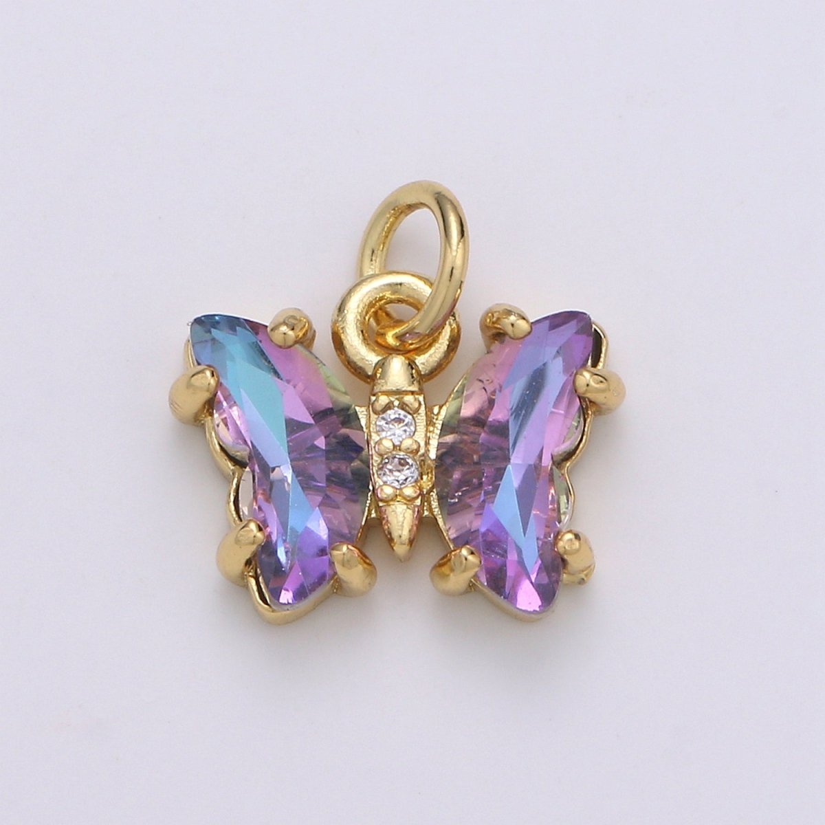 Mini Gold Filled Acrylic Butterfly Charm D813 D819 E023 E025