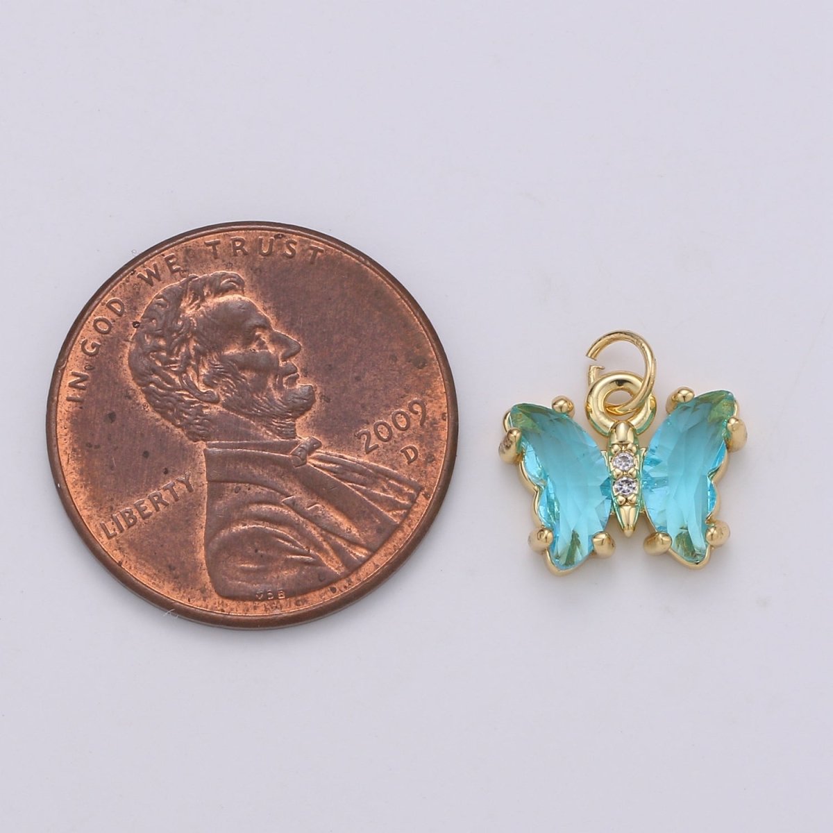 Mini Gold Filled Acrylic Butterfly Charm D813 D819 E023 E025