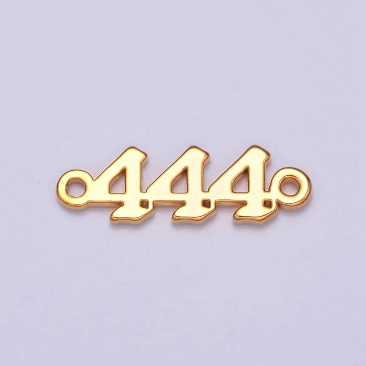 Mini Gold Filled Angel Number Charm Connector Lucky Number for Necklace Bracelet Component G-856~G-864